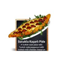 Sucuklu Kaşarlı Pide